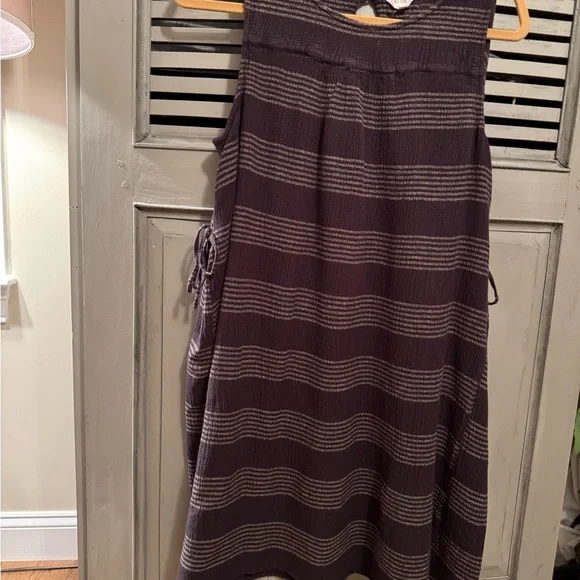 Fat Face Espresso/Taupe Striped Dress - Picture 3 of 12